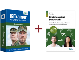 Einstellungstest Bundeswehr Kombipaket: Online-Testtrainer + Buch