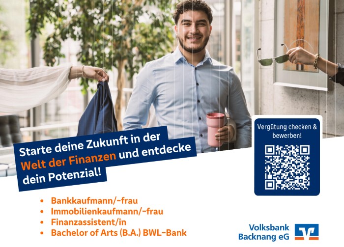 Volksbank Backnang: Bewerbung & Ausbildung