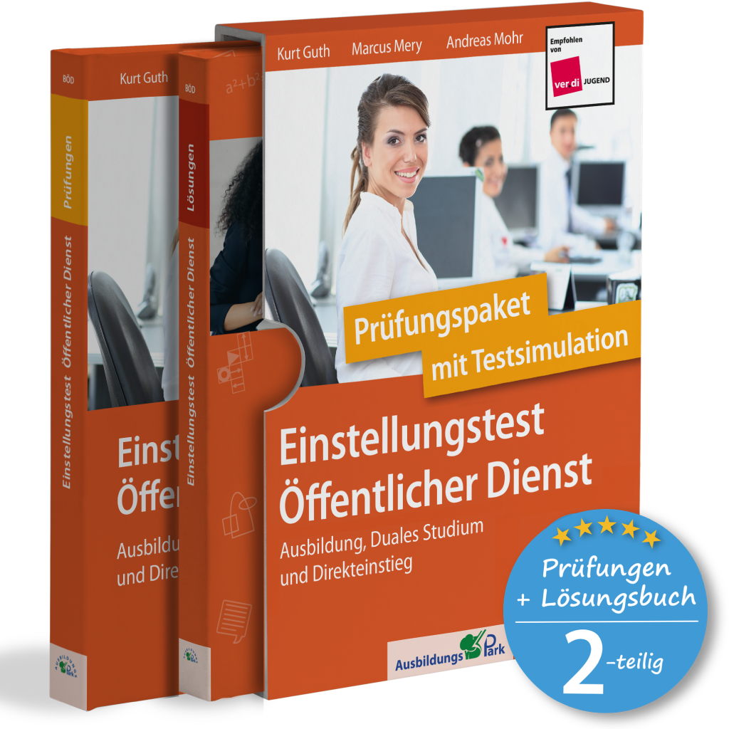 Einstellungstest Öffentlicher Dienst: Prüfungspaket mit Testsimulation