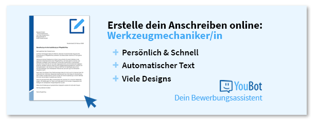 Die Bewerbung Zur Ausbildung: Werkzeugmechaniker / Werkzeugmechanikerin ...