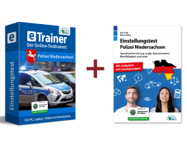 Einstellungstest Polizei Niedersachsen Kombipaket: Online-Testtrainer + Buch